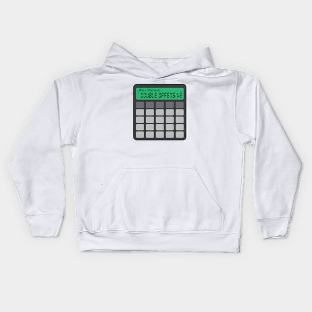 The Office – Lame Plus Offensive Equals Double Offensive Calculator Toby Flenderson Michael Scott Kids Hoodie by Shinsen Merch